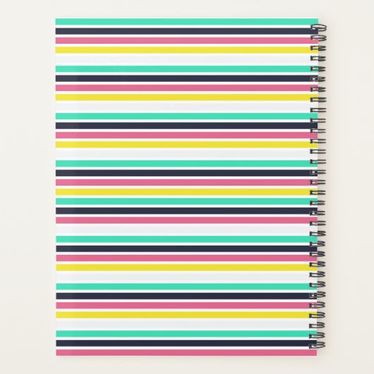 Farbige horizontale Streifen Planer (Rückseite)