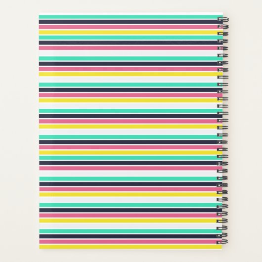 Farbige horizontale Streifen Planer (Rückseite)