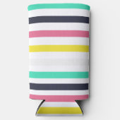 Farbige horizontale Streifen Selters Dosenkühler (Vorderseite)