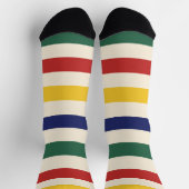 Farbige horizontale Streifen Socken (Oben)