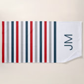 Farbige horizontale Streifen Strandtuch (Vorderseite)