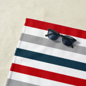 Farbige horizontale Streifen Strandtuch (Beispiel)
