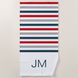 Farbige horizontale Streifen Strandtuch