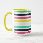 Farbige horizontale Streifen Tasse (Links)