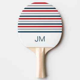 Farbige horizontale Streifen Tischtennis Schläger