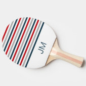 Farbige horizontale Streifen Tischtennis Schläger (Seitenansicht)