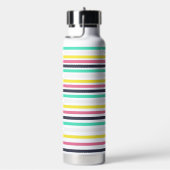 Farbige horizontale Streifen Trinkflasche (rechts)