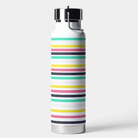 Farbige horizontale Streifen Trinkflasche (Links)