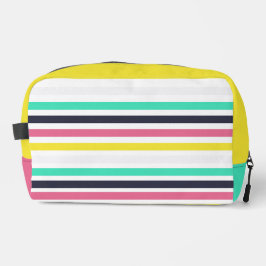 Farbige horizontale Streifen Waschbeutel