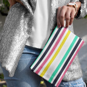 Farbige horizontale Streifen Zubehörtasche