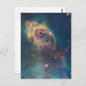 Farbige Hubble-Weltraumteleskop Carina Nebula Postkarte (Vorne/Hinten)