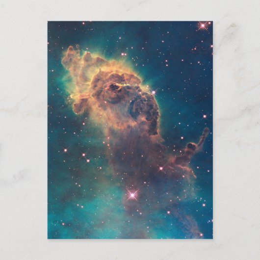 Farbige Hubble-Weltraumteleskop Carina Nebula Postkarte (Vorderseite)