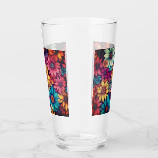 Farbige Hübsche Abstrakte Blume Glas (Rechts)