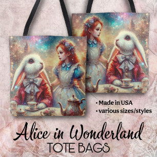 Farbige Hübsche Alice Im Wunderland Kaninchen Tee  Tasche