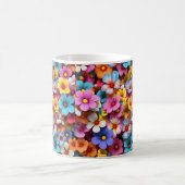 Farbige Hübsche Blume Muster-20240 Kaffeetasse (Mittel)
