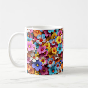Farbige Hübsche Blume Muster-20240 Kaffeetasse