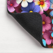 Farbige Hübsche Blume Muster-20240 Mousepad (Ecke)