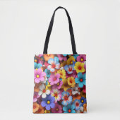 Farbige Hübsche Blume Muster-20240 Tasche (Vorderseite)