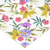 Farbige hübsche Blume Muster kurz Tischläufer (Ecke)