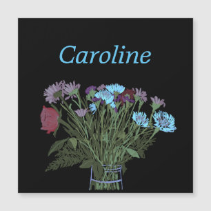 Farbige Hübsche Frühling Blume Bouquet für sie Magnetkarte