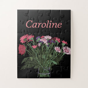 Farbige Hübsche Frühling Blume Bouquet für sie Puzzle