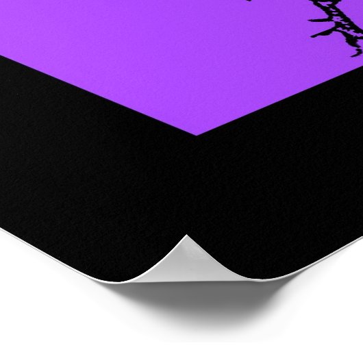 Farbige Hühner Poster (Ecke)