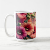 Farbige Hummingbird Print mit floralem Design Kaffeetasse (Links)