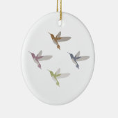 Farbige Hummingvögel Keramikornament (Rechts)