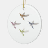 Farbige Hummingvögel Keramikornament (Links)