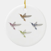 Farbige Hummingvögel Keramikornament (Hinten)