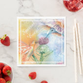 Farbige Hummingvögel Serviette (Beispiel)