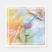 Farbige Hummingvögel Serviette (Vorderseite)