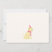 Farbige Hunde Babydusche Einladung (Rückseite)