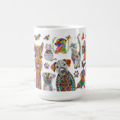 Farbige Hunde, Katzen und Tasse des Tiersortiments (Mittel)
