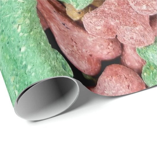 Farbige Hundeknochen Geschenkpapier (Rolleneckpunkt)