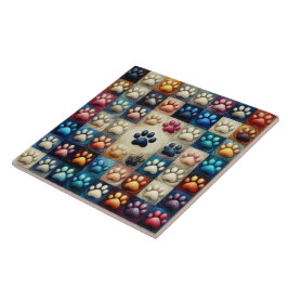 Farbige Hundekuh Fliese