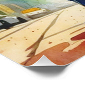 Farbige Hundewander-Duo Poster (Ecke)