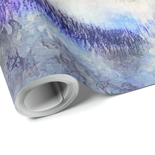 Farbige Husky Hund Kunst Geschenkpapier (Rolleneckpunkt)