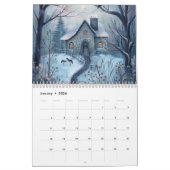 Farbige Hütten im Waldkalender Kalender (Jan 2026)