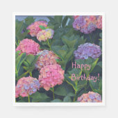 Farbige Hydrangeas Serviette (Vorderseite)