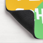 Farbige I Liebe School Boy Blue Custom Text Mousepad (Ecke)