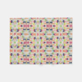 Farbige Ikat-Musterdecke Fleecedecke (Vorderseite (Horizontal))