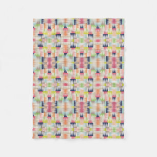 Farbige Ikat-Musterdecke Fleecedecke