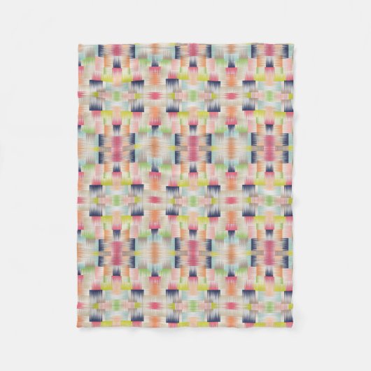 Farbige Ikat-Musterdecke Fleecedecke (Vorderseite)