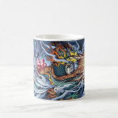 Farbige Illustration des mythischen Drachens aus C Kaffeetasse (Mittel)