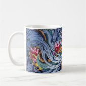 Farbige Illustration des mythischen Drachens aus C Kaffeetasse (Links)