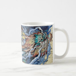 Farbige Illustration des mythischen Drachens aus C Kaffeetasse