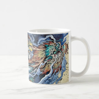 Farbige Illustration des mythischen Drachens aus C Kaffeetasse