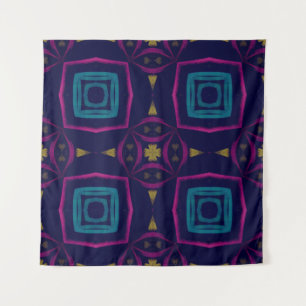Farbige Illustration. Geometric Orna Fashion Wandteppich