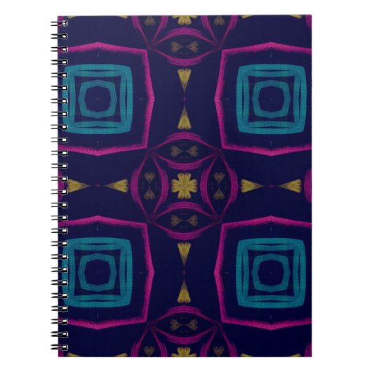 Farbige Illustration. Geometric Orna Notizblock (Vorderseite)